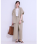 【セットアップ可】麻調半袖ジャケット