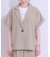 【セットアップ可】麻調半袖ジャケット