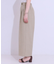 【セットアップ可】麻調ストライプワイドパンツ