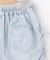【100-150cm】シャーリングがポイント ケミカルデニムショートパンツ