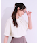 【洗える/S-LL】大人の上品シルエット タックデザイン 5分袖ブラウス