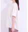 【洗える/S-LL】大人の上品シルエット タックデザイン 5分袖ブラウス