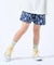 【100-150cm/撥水】上品なボタニカル柄 ハートポケットショートパンツ