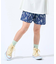 【100-150cm/撥水】上品なボタニカル柄 ハートポケットショートパンツ