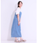 【S-LL】女性らしさ漂う ライトデニム Aラインキャミワンピース