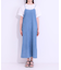 【S-LL】女性らしさ漂う ライトデニム Aラインキャミワンピース