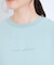 【S-LL/ひんやり/洗濯後しわになりにくい】程よいシアー感 ロゴTシャツブラウス