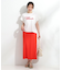 【S-LL/汗ジミ軽減/ひんやり/UVカット】フリルTシャツ