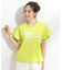 【S-LL/汗ジミ軽減/ひんやり/UVカット】フリルTシャツ