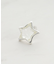 【チタンポスト】クリア星ピアス