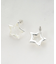【チタンポスト】クリア星ピアス