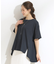 【S-LL/洗える/体型カバー/5分袖】涼しくきれいに決まる Aライントップス