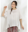 【S-LL/洗える/体型カバー/5分袖】涼しくきれいに決まる Aライントップス