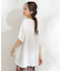 【S-LL/洗える/体型カバー/5分袖】涼しくきれいに決まる Aライントップス