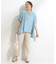 【S-LL/洗える/体型カバー/5分袖】涼しくきれいに決まる Aライントップス