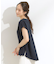 【洗える/S-LL/体型カバー】レース使いが華やか フレンチスリーブコットンTシャツ