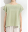 【洗える/S-LL/体型カバー】レース使いが華やか フレンチスリーブコットンTシャツ