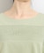 【洗える/S-LL/体型カバー】レース使いが華やか フレンチスリーブコットンTシャツ