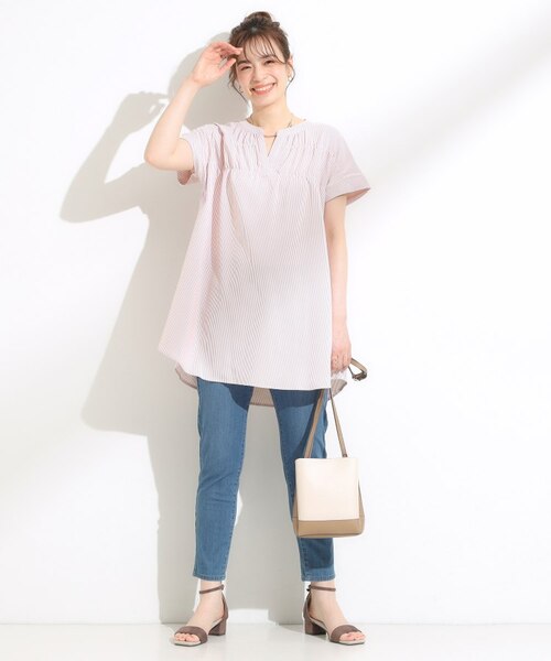 ローラーズフォースチューデント【未使用】チュニック　体型カバー　ストライプ　0 楽天市場】【SALE／20%OFF】【S-LL/ひんやり/体型カバー