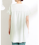 【S-LL/ひんやり/体型カバー】サッカーストライプ Aラインチュニックブラウス
