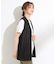 【S-LL/2点セット/体型カバーにも】着回しいろいろ ジレ＋ロゴTシャツ