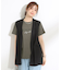【S-LL/2点セット/体型カバーにも】着回しいろいろ ジレ＋ロゴTシャツ