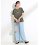 【S-LL/2点セット/体型カバーにも】着回しいろいろ ジレ＋ロゴTシャツ