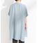 【S-LL/ひんやり】涼しく楽に体型カバー　ゆったりスキッパー半袖チュニック