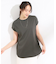 【S-LL/汗ジミ軽減/ひんやり/UV】フレンチスリーブTシャツ