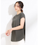 【S-LL/汗ジミ軽減/ひんやり/UV】フレンチスリーブTシャツ