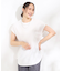 【S-LL/汗ジミ軽減/ひんやり/UV】フレンチスリーブTシャツ