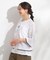 【2点セット/S-LL】メッシュリボン2WAYニット×フレンチスリーブTシャツ