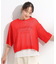 【2点セット/S-LL】メッシュリボン2WAYニット×フレンチスリーブTシャツ