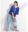 【2点セット/S-LL】メッシュリボン2WAYニット×フレンチスリーブTシャツ