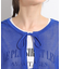 【2点セット/S-LL】メッシュリボン2WAYニット×フレンチスリーブTシャツ