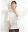 【S-LL】お袖デザインが華やか はしごレースチュニック