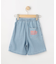 【100-150cm/ひんやり】ゆったりシルエットの デニムハーフパンツ