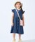 【100-150cm/ひんやり】ハートボタンデニムワンピース