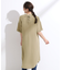 【洗える/S-LL/洗濯後しわになりにくい】バックレースアップチュニック