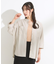 【S-LL/洗濯後しわになりにくい】コットン風 前あきドルマンブラウス