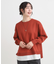 【S-LL/洗える】一枚で簡単こなれ見え スポンディッシュ 裾レイヤード風ニット