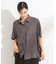 【洗える/S-LL/二の腕カバー】さらさら 5分袖ドレープシャツ