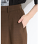 【セットアップ可】さらりと軽やか 麻調ゆるカーブパンツ
