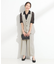 【S-LL/セットアップ可/洗濯後しわになりにくい】きちんと見え タックワイドパンツ