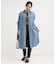 【S-LL】ロングシーズン活躍 デニムシャツワンピース