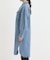 【S-LL】ロングシーズン活躍 デニムシャツワンピース