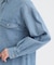 【S-LL】ロングシーズン活躍 デニムシャツワンピース