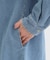【S-LL】ロングシーズン活躍 デニムシャツワンピース