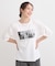 五分袖プリントTシャツ