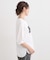 五分袖プリントTシャツ